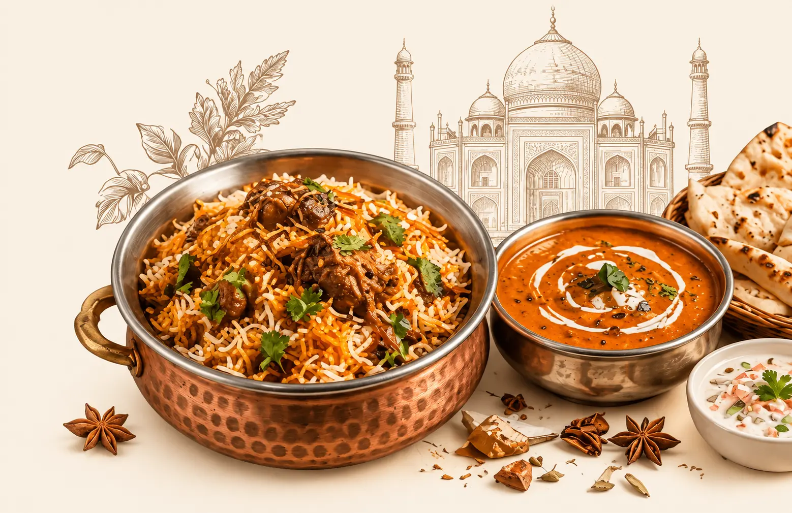 Biryani and Indian dishes