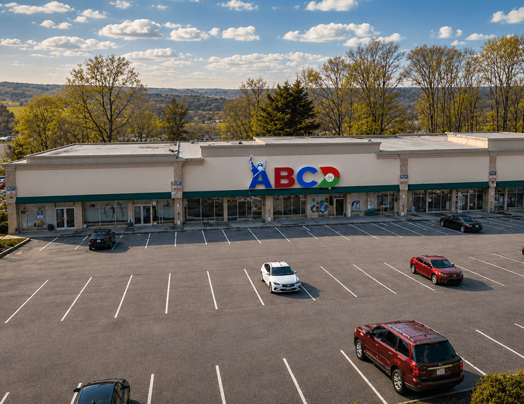 ABCD Restaurant Exterior and Parking View